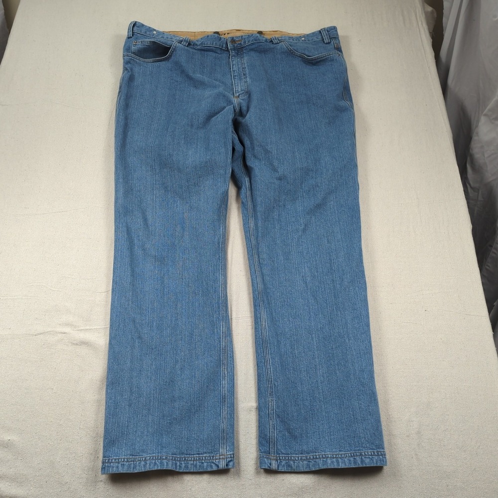 Duluth Trading Jeans Mens 48x34 Blue Relaxed Flex Ballroom